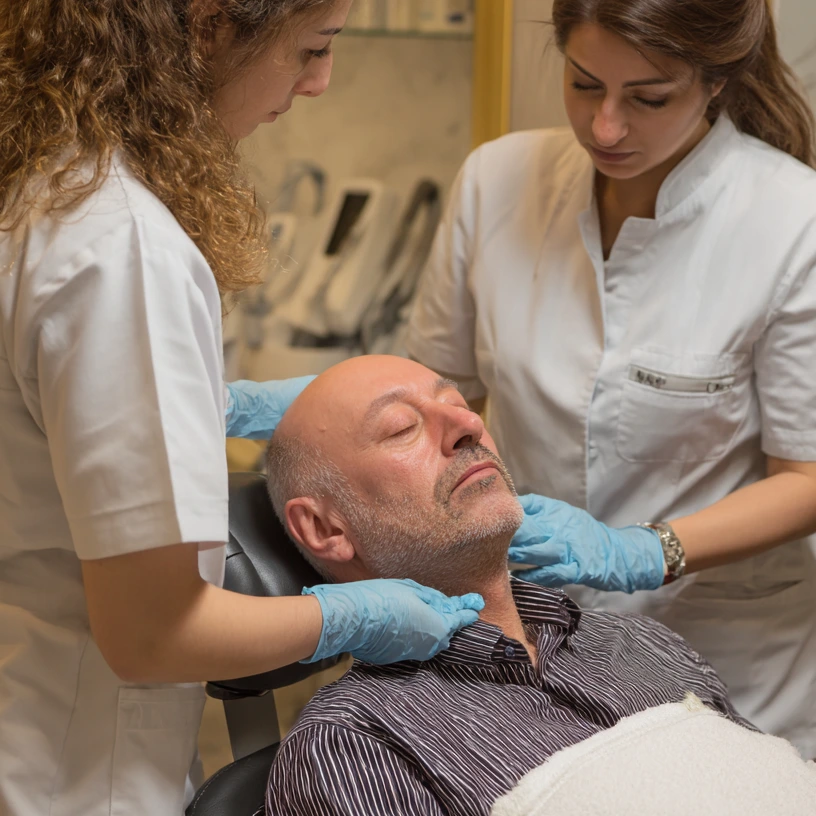 Clinic consultation and hairline design