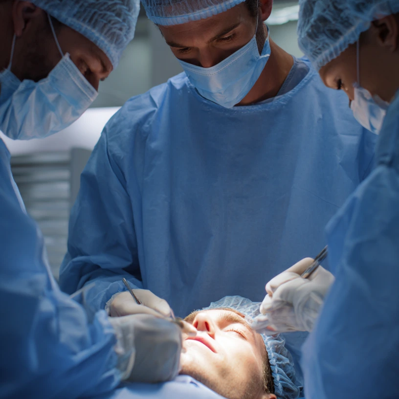 Hair transplant procedure day